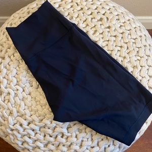 Navy Lululemon Wunder Train Shorts, 8 inch, Size 6,